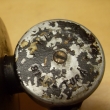 Detail n�pisu na t�le navij�ku